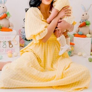 Yellow Gingham Dress